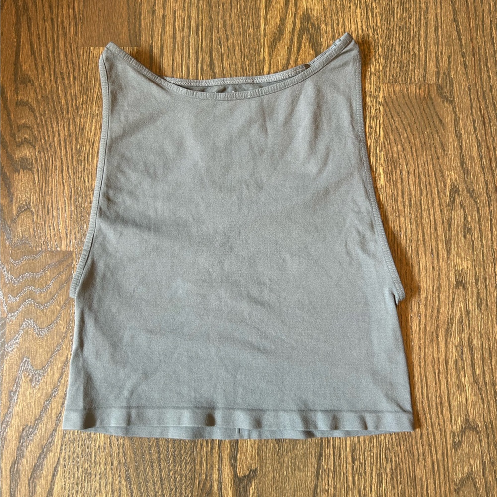 Free People NWOT Charcoal Grey Tank Top